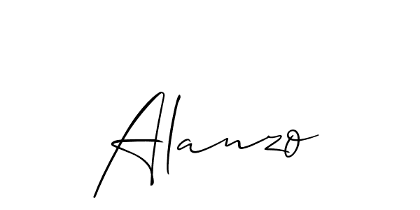 Best and Professional Signature Style for Alanzo. Allison_Script Best Signature Style Collection. Alanzo signature style 2 images and pictures png