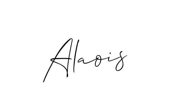 How to make Alaois signature? Allison_Script is a professional autograph style. Create handwritten signature for Alaois name. Alaois signature style 2 images and pictures png