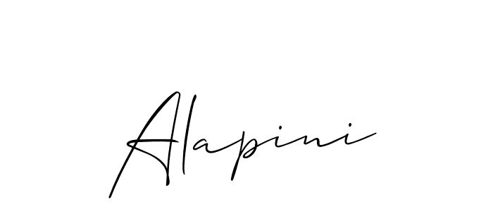 Once you've used our free online signature maker to create your best signature Allison_Script style, it's time to enjoy all of the benefits that Alapini name signing documents. Alapini signature style 2 images and pictures png