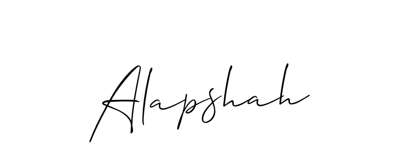 Once you've used our free online signature maker to create your best signature Allison_Script style, it's time to enjoy all of the benefits that Alapshah name signing documents. Alapshah signature style 2 images and pictures png