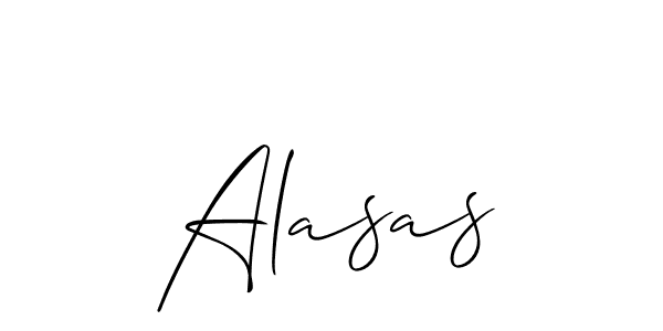 It looks lik you need a new signature style for name Alasas. Design unique handwritten (Allison_Script) signature with our free signature maker in just a few clicks. Alasas signature style 2 images and pictures png