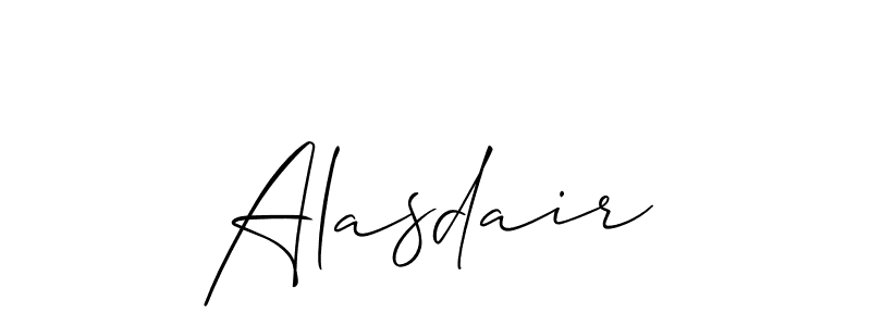 How to make Alasdair signature? Allison_Script is a professional autograph style. Create handwritten signature for Alasdair name. Alasdair signature style 2 images and pictures png