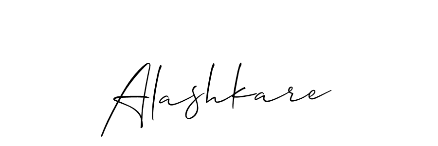 Create a beautiful signature design for name Alashkare. With this signature (Allison_Script) fonts, you can make a handwritten signature for free. Alashkare signature style 2 images and pictures png