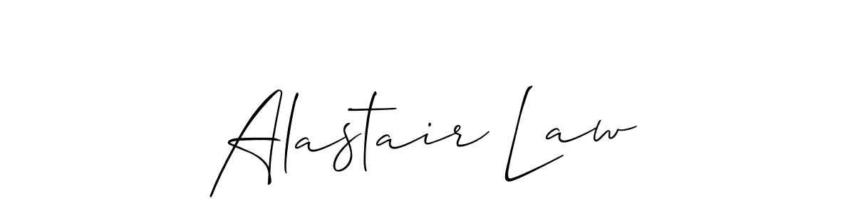 Create a beautiful signature design for name Alastair Law. With this signature (Allison_Script) fonts, you can make a handwritten signature for free. Alastair Law signature style 2 images and pictures png