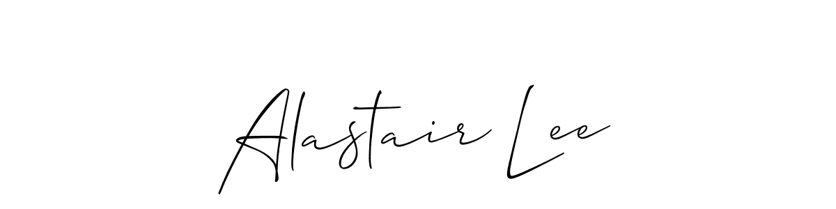 Design your own signature with our free online signature maker. With this signature software, you can create a handwritten (Allison_Script) signature for name Alastair Lee. Alastair Lee signature style 2 images and pictures png