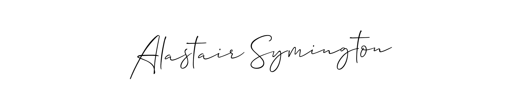 Make a short Alastair Symington signature style. Manage your documents anywhere anytime using Allison_Script. Create and add eSignatures, submit forms, share and send files easily. Alastair Symington signature style 2 images and pictures png