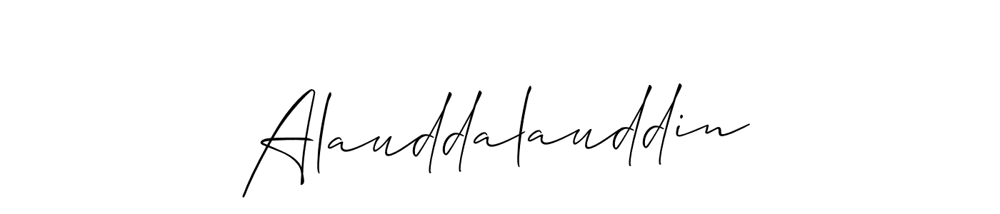 It looks lik you need a new signature style for name Alauddalauddin. Design unique handwritten (Allison_Script) signature with our free signature maker in just a few clicks. Alauddalauddin signature style 2 images and pictures png