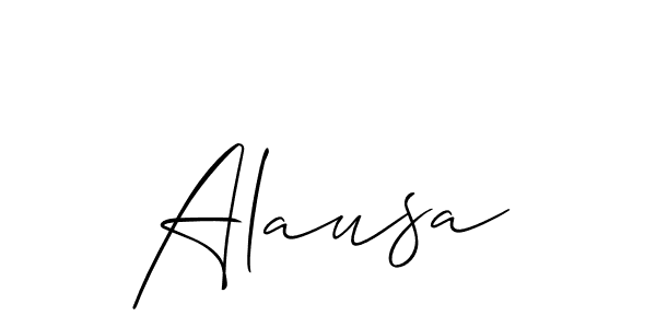 Allison_Script is a professional signature style that is perfect for those who want to add a touch of class to their signature. It is also a great choice for those who want to make their signature more unique. Get Alausa name to fancy signature for free. Alausa signature style 2 images and pictures png