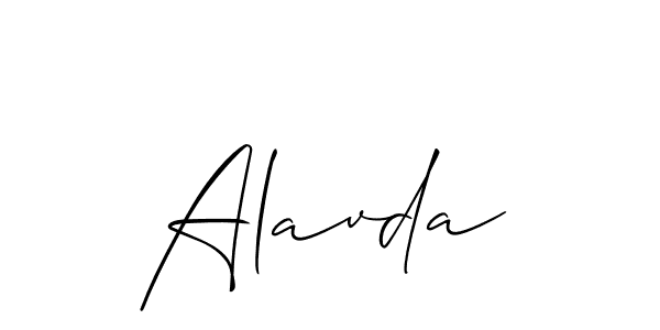 How to make Alavda name signature. Use Allison_Script style for creating short signs online. This is the latest handwritten sign. Alavda signature style 2 images and pictures png