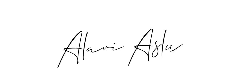 You should practise on your own different ways (Allison_Script) to write your name (Alavi Aslu) in signature. don't let someone else do it for you. Alavi Aslu signature style 2 images and pictures png