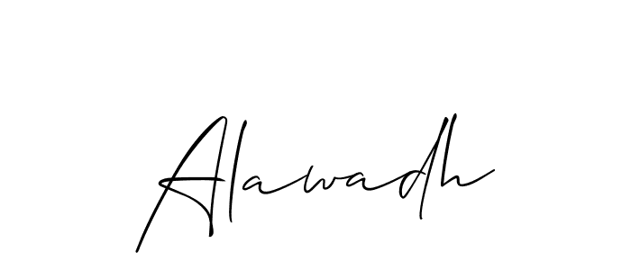 It looks lik you need a new signature style for name Alawadh. Design unique handwritten (Allison_Script) signature with our free signature maker in just a few clicks. Alawadh signature style 2 images and pictures png