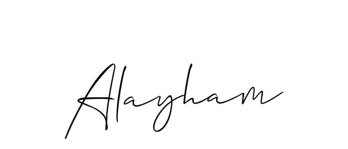 Best and Professional Signature Style for Alayham. Allison_Script Best Signature Style Collection. Alayham signature style 2 images and pictures png