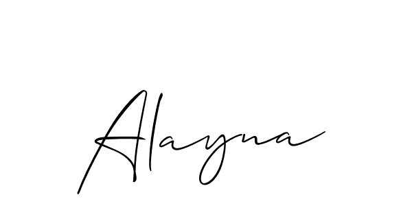 Make a beautiful signature design for name Alayna. With this signature (Allison_Script) style, you can create a handwritten signature for free. Alayna signature style 2 images and pictures png
