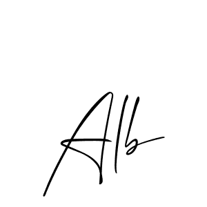 Similarly Allison_Script is the best handwritten signature design. Signature creator online .You can use it as an online autograph creator for name Alb. Alb signature style 2 images and pictures png