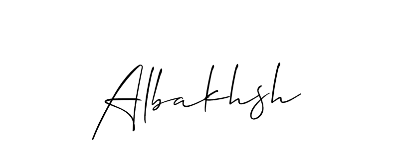 Similarly Allison_Script is the best handwritten signature design. Signature creator online .You can use it as an online autograph creator for name Albakhsh. Albakhsh signature style 2 images and pictures png