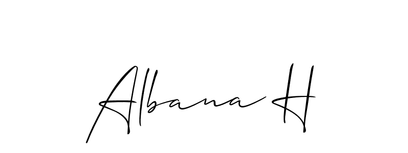 Here are the top 10 professional signature styles for the name Albana H. These are the best autograph styles you can use for your name. Albana H signature style 2 images and pictures png