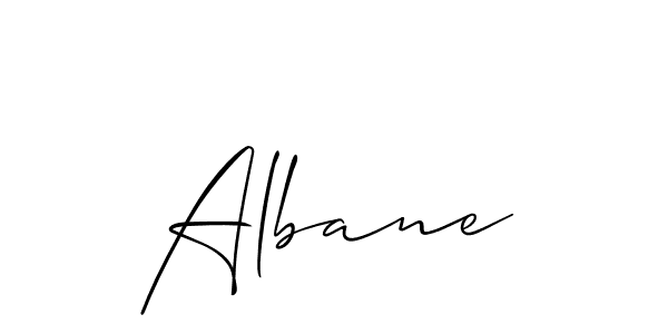 How to make Albane name signature. Use Allison_Script style for creating short signs online. This is the latest handwritten sign. Albane signature style 2 images and pictures png