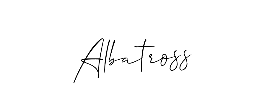 Use a signature maker to create a handwritten signature online. With this signature software, you can design (Allison_Script) your own signature for name Albatross. Albatross signature style 2 images and pictures png