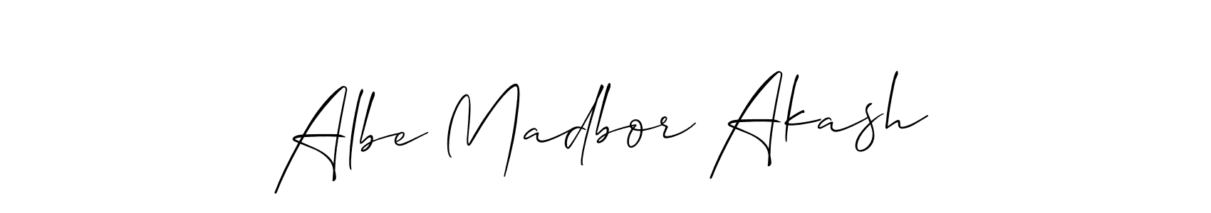 You can use this online signature creator to create a handwritten signature for the name Albe Madbor Akash. This is the best online autograph maker. Albe Madbor Akash signature style 2 images and pictures png
