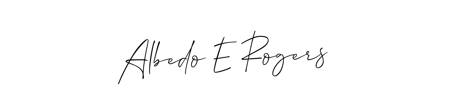 if you are searching for the best signature style for your name Albedo E Rogers. so please give up your signature search. here we have designed multiple signature styles  using Allison_Script. Albedo E Rogers signature style 2 images and pictures png