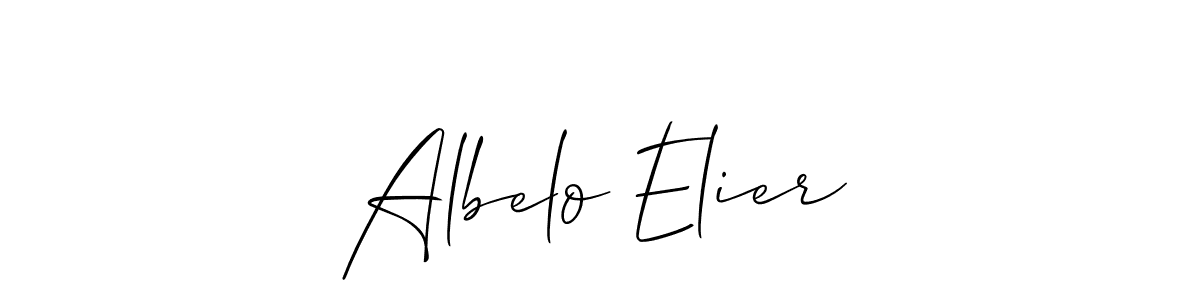 if you are searching for the best signature style for your name Albelo Elier. so please give up your signature search. here we have designed multiple signature styles  using Allison_Script. Albelo Elier signature style 2 images and pictures png