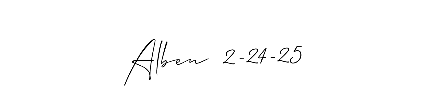 Check out images of Autograph of Alben  2-24-25 name. Actor Alben  2-24-25 Signature Style. Allison_Script is a professional sign style online. Alben  2-24-25 signature style 2 images and pictures png