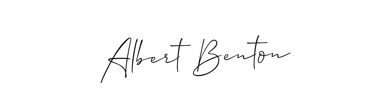 Allison_Script is a professional signature style that is perfect for those who want to add a touch of class to their signature. It is also a great choice for those who want to make their signature more unique. Get Albert Benton name to fancy signature for free. Albert Benton signature style 2 images and pictures png