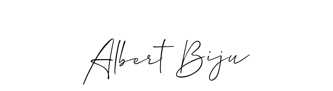 Make a beautiful signature design for name Albert Biju. With this signature (Allison_Script) style, you can create a handwritten signature for free. Albert Biju signature style 2 images and pictures png