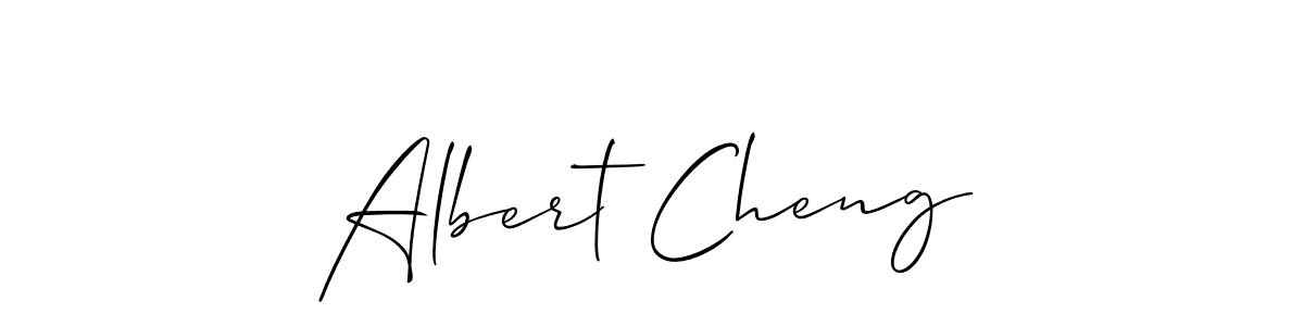 How to make Albert Cheng signature? Allison_Script is a professional autograph style. Create handwritten signature for Albert Cheng name. Albert Cheng signature style 2 images and pictures png