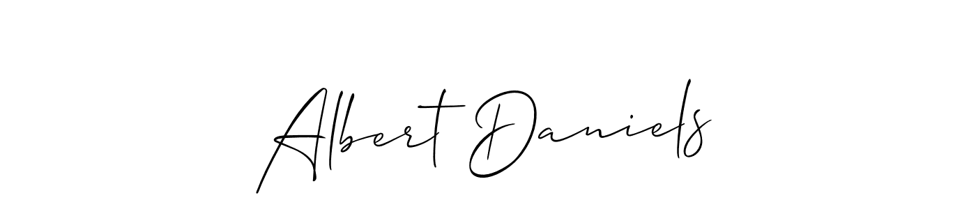 Best and Professional Signature Style for Albert Daniels. Allison_Script Best Signature Style Collection. Albert Daniels signature style 2 images and pictures png