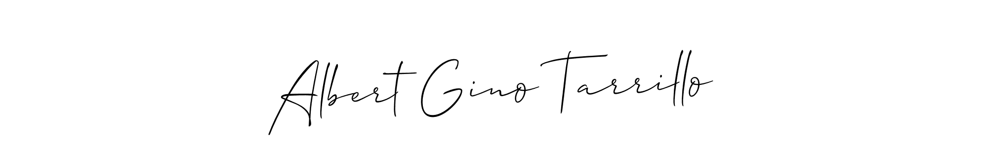 How to make Albert Gino Tarrillo signature? Allison_Script is a professional autograph style. Create handwritten signature for Albert Gino Tarrillo name. Albert Gino Tarrillo signature style 2 images and pictures png