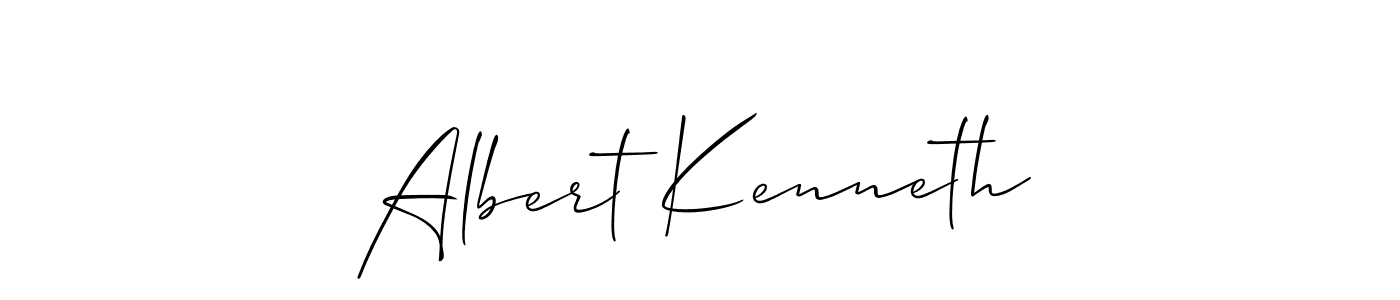 Also we have Albert Kenneth name is the best signature style. Create professional handwritten signature collection using Allison_Script autograph style. Albert Kenneth signature style 2 images and pictures png