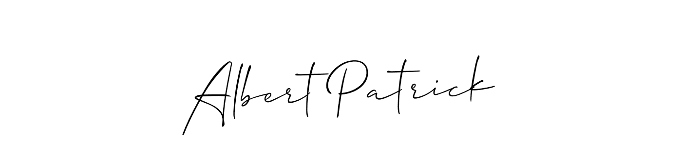 The best way (Allison_Script) to make a short signature is to pick only two or three words in your name. The name Albert Patrick include a total of six letters. For converting this name. Albert Patrick signature style 2 images and pictures png