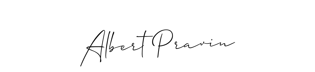 Design your own signature with our free online signature maker. With this signature software, you can create a handwritten (Allison_Script) signature for name Albert Pravin. Albert Pravin signature style 2 images and pictures png