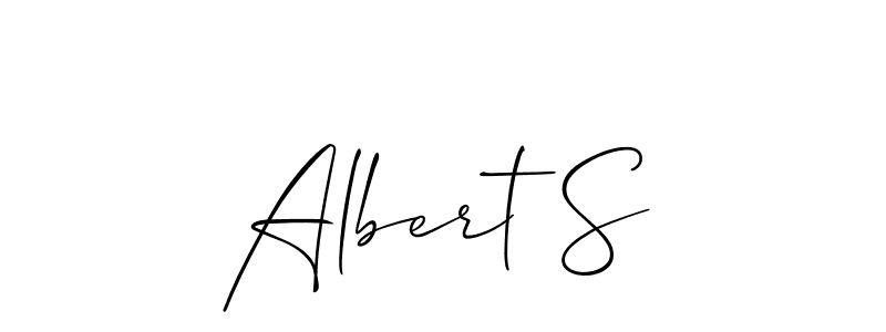 Once you've used our free online signature maker to create your best signature Allison_Script style, it's time to enjoy all of the benefits that Albert S name signing documents. Albert S signature style 2 images and pictures png