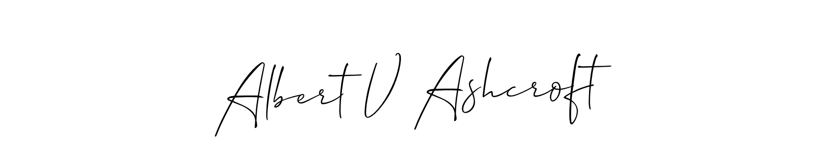 Once you've used our free online signature maker to create your best signature Allison_Script style, it's time to enjoy all of the benefits that Albert V Ashcroft name signing documents. Albert V Ashcroft signature style 2 images and pictures png