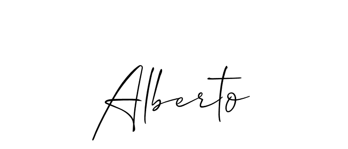 It looks lik you need a new signature style for name Alberto. Design unique handwritten (Allison_Script) signature with our free signature maker in just a few clicks. Alberto signature style 2 images and pictures png