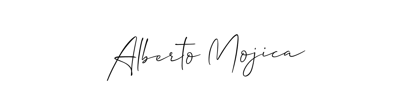 Create a beautiful signature design for name Alberto Mojica. With this signature (Allison_Script) fonts, you can make a handwritten signature for free. Alberto Mojica signature style 2 images and pictures png