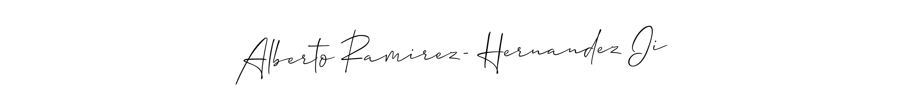 How to make Alberto Ramirez- Hernandez Ii signature? Allison_Script is a professional autograph style. Create handwritten signature for Alberto Ramirez- Hernandez Ii name. Alberto Ramirez- Hernandez Ii signature style 2 images and pictures png