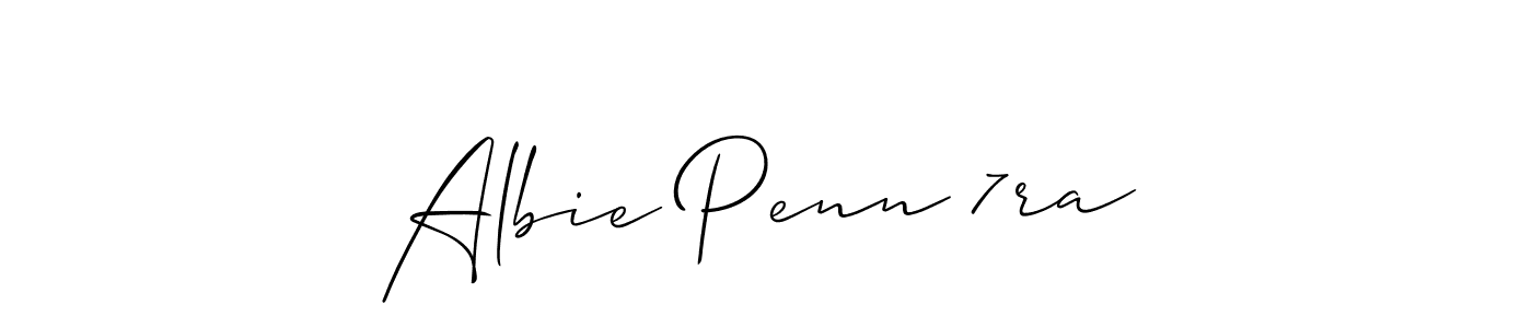 Make a beautiful signature design for name Albie Penn 7ra. Use this online signature maker to create a handwritten signature for free. Albie Penn 7ra signature style 2 images and pictures png