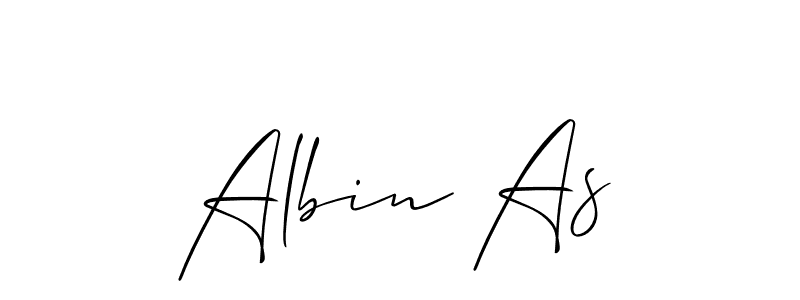 if you are searching for the best signature style for your name Albin As. so please give up your signature search. here we have designed multiple signature styles  using Allison_Script. Albin As signature style 2 images and pictures png