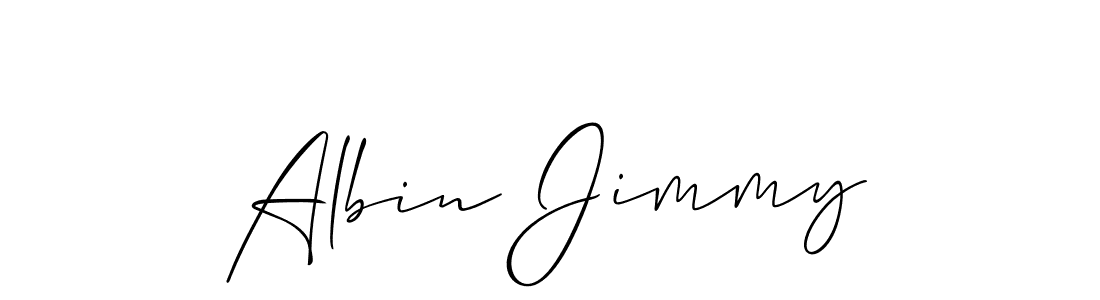 Allison_Script is a professional signature style that is perfect for those who want to add a touch of class to their signature. It is also a great choice for those who want to make their signature more unique. Get Albin Jimmy name to fancy signature for free. Albin Jimmy signature style 2 images and pictures png