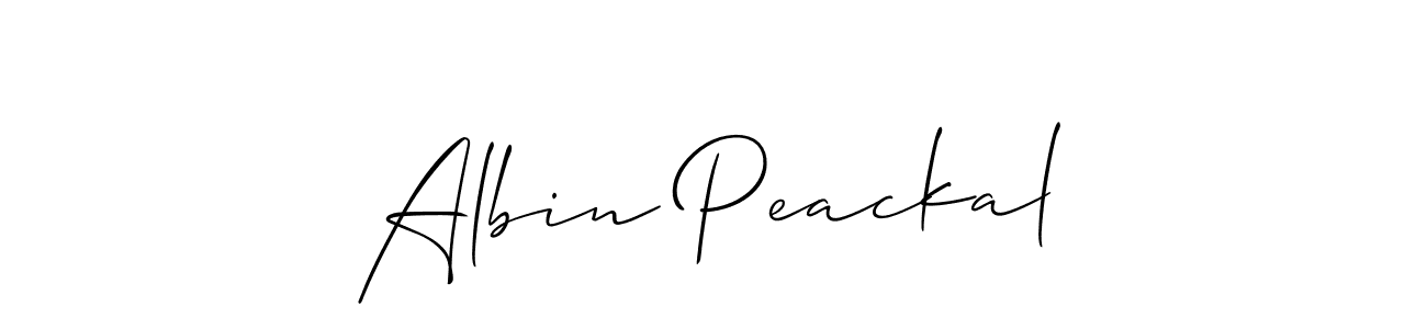 How to make Albin Peackal signature? Allison_Script is a professional autograph style. Create handwritten signature for Albin Peackal name. Albin Peackal signature style 2 images and pictures png