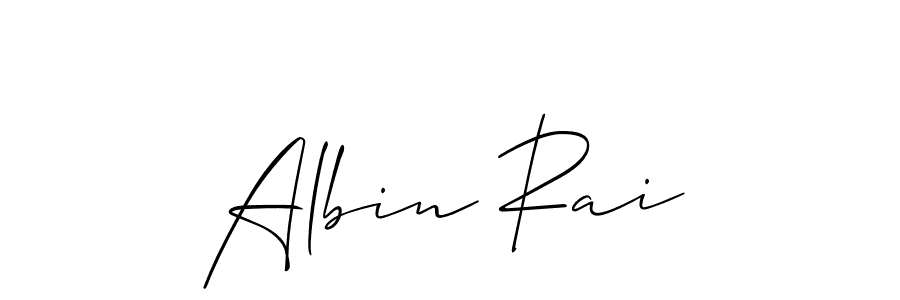 if you are searching for the best signature style for your name Albin Rai. so please give up your signature search. here we have designed multiple signature styles  using Allison_Script. Albin Rai signature style 2 images and pictures png