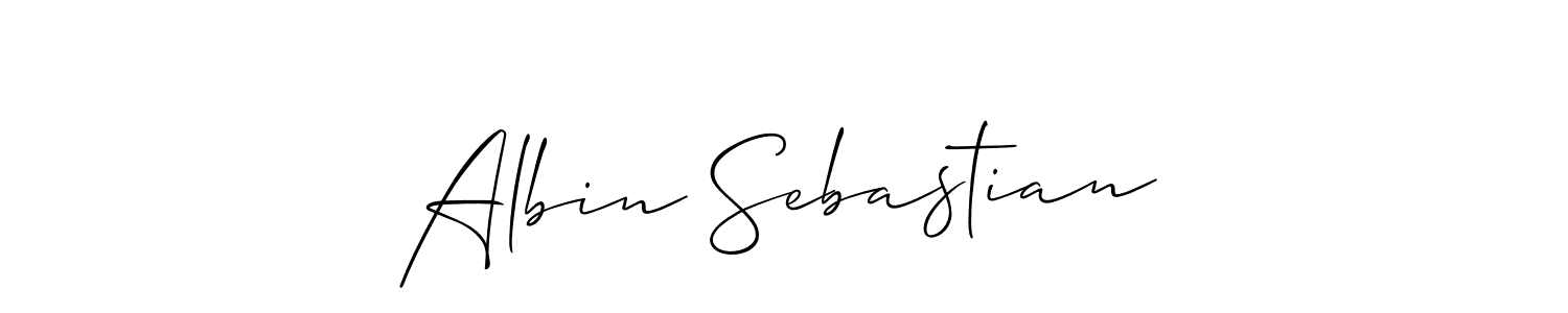 Design your own signature with our free online signature maker. With this signature software, you can create a handwritten (Allison_Script) signature for name Albin Sebastian. Albin Sebastian signature style 2 images and pictures png