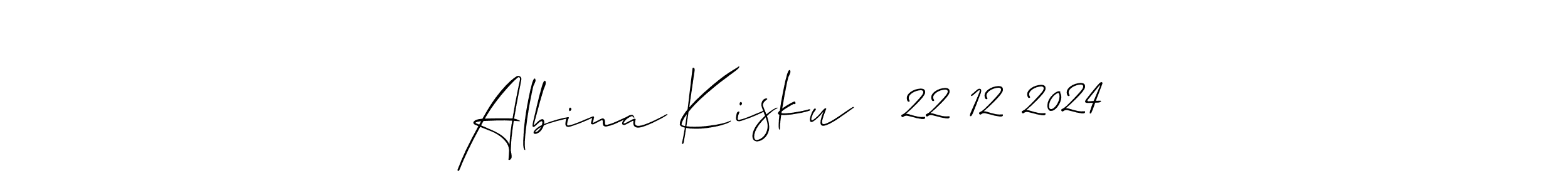 Best and Professional Signature Style for Albina Kisku   22 12 2024. Allison_Script Best Signature Style Collection. Albina Kisku   22 12 2024 signature style 2 images and pictures png