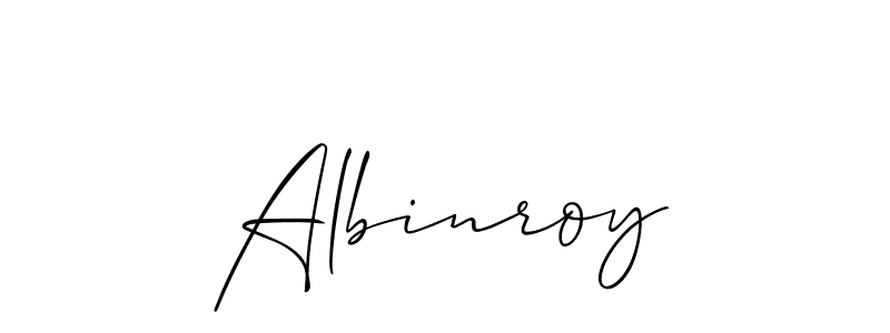Similarly Allison_Script is the best handwritten signature design. Signature creator online .You can use it as an online autograph creator for name Albinroy. Albinroy signature style 2 images and pictures png
