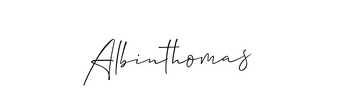 Design your own signature with our free online signature maker. With this signature software, you can create a handwritten (Allison_Script) signature for name Albinthomas. Albinthomas signature style 2 images and pictures png
