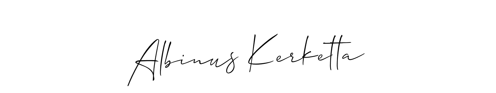 Albinus Kerketta stylish signature style. Best Handwritten Sign (Allison_Script) for my name. Handwritten Signature Collection Ideas for my name Albinus Kerketta. Albinus Kerketta signature style 2 images and pictures png