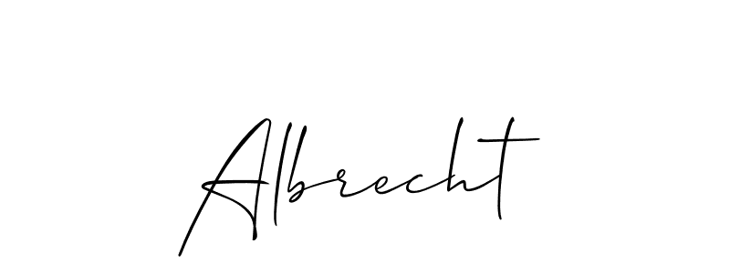 Albrecht stylish signature style. Best Handwritten Sign (Allison_Script) for my name. Handwritten Signature Collection Ideas for my name Albrecht. Albrecht signature style 2 images and pictures png